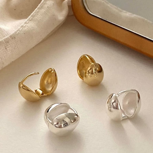Cercei din argint Aura (Silver/Gold)